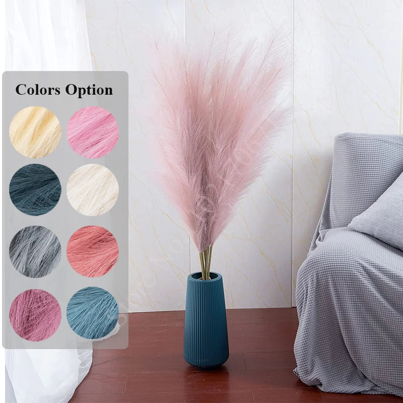 Natural Pampas Grass Decor  Soft Beige Dried Stems - Product detail 4