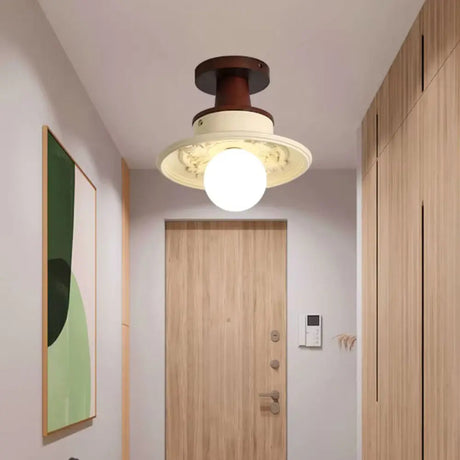 Modern Ceiling Light  Two-Tone Metal Design - Detailed view