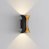 Modern LED Wall Light  Black Gold Dual Tone Design - Detailed view