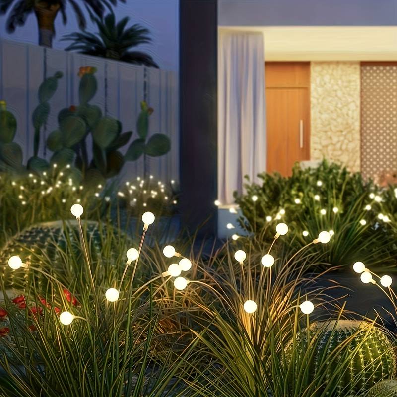 Solar Garden String Lights  Glowing Orb Branch Design - Product detail 4