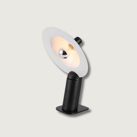 Modern Table Lamp  Adjustable Metal Disc Shade - Product showcase