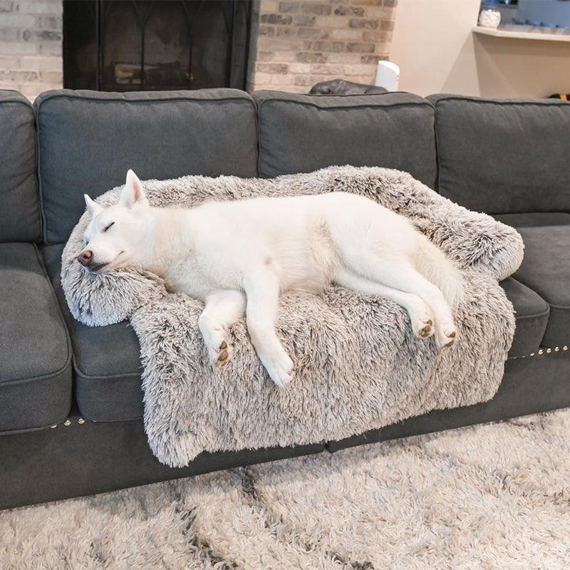 Plush Pet Furniture Protector  Water-Repellent Vegan Fur Bed - Product detail 18