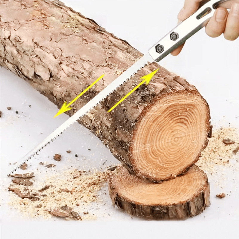Precision Garden Hand Saw  Ergonomic Steel Blade Design - Detailed view