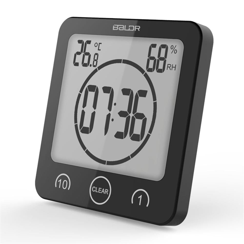 Digital Bathroom Clock  LCD Temperature Humidity Display - Product detail 6