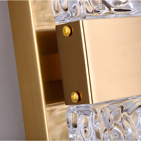 Modern Crystal Wall Light  Textured Glass LED Sconce - Product detail 6