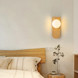 Modern Wood Wall Lamp  Natural Walnut Design - Product detail 5