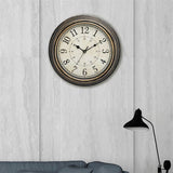 Vintage Wall Clock  Antique Bronze Frame Design - Detailed view