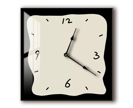 Modern Wall Clock  Pink Square Metal Design - Product detail 5
