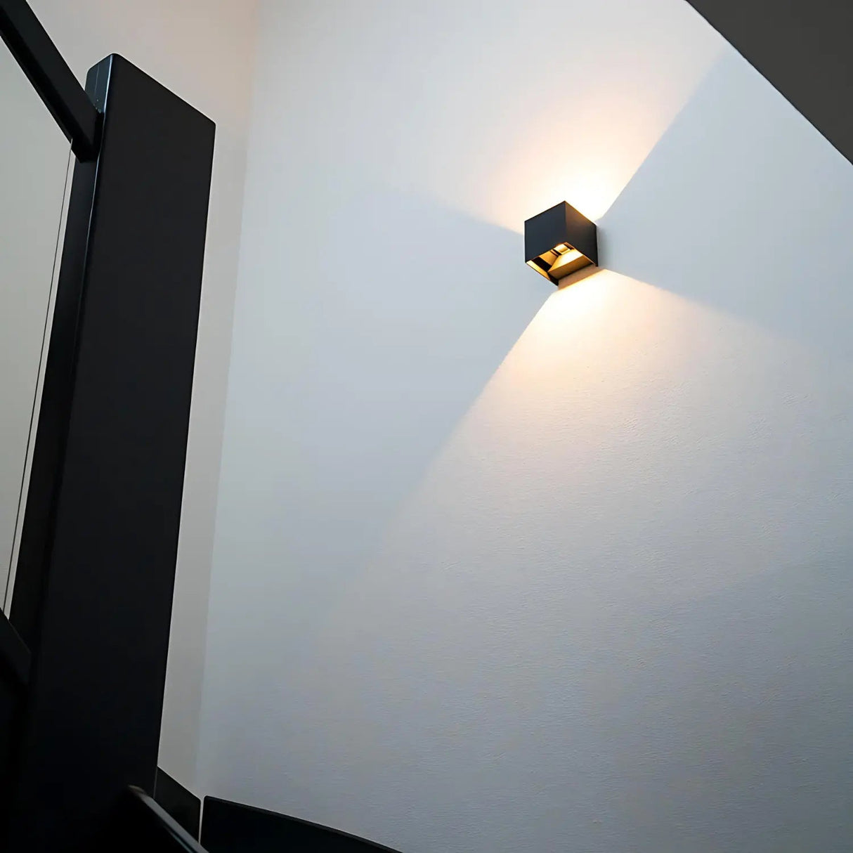 Modern Wall Light  Black Cube LED Motion Sensor - Product detail 5