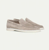 Classic Mens Suede Loafers  Dove Grey Slip-On Design - Product detail 6