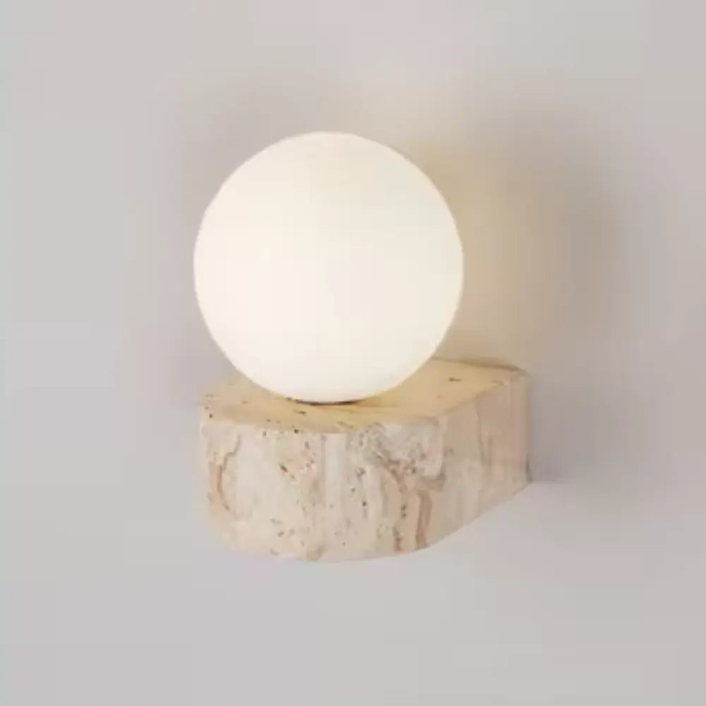 Modern Wall Sconce  Marble Base Globe Light - Product detail 4