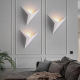 Modern LED Wall Sconce  Geometric Triangle Design - Detailed view