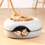 Round Pet Bed  Plush Donut Design With Anti-Slip Base - Product detail 4