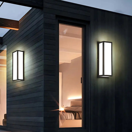 Modern Outdoor Wall Light  Black Frame LED Sconce - Product detail 6
