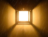 Solar Motion Sensor Wall Light  Modern Black Lantern Design - Product detail 4