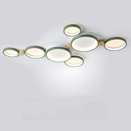 Modern LED Ceiling Light  Gray Metal Triple Ring Design - Product detail 23