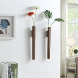 Modern Wall Vase  Solid Walnut Wood Design - Product showcase
