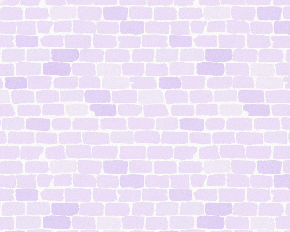Brick Mural Wallpaper | Soft Lavender Pattern Design