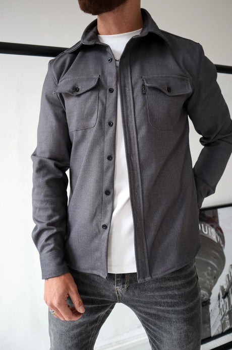 Casual Shirt Jacket  Relaxed Fit with Utility Pockets - Product detail 7