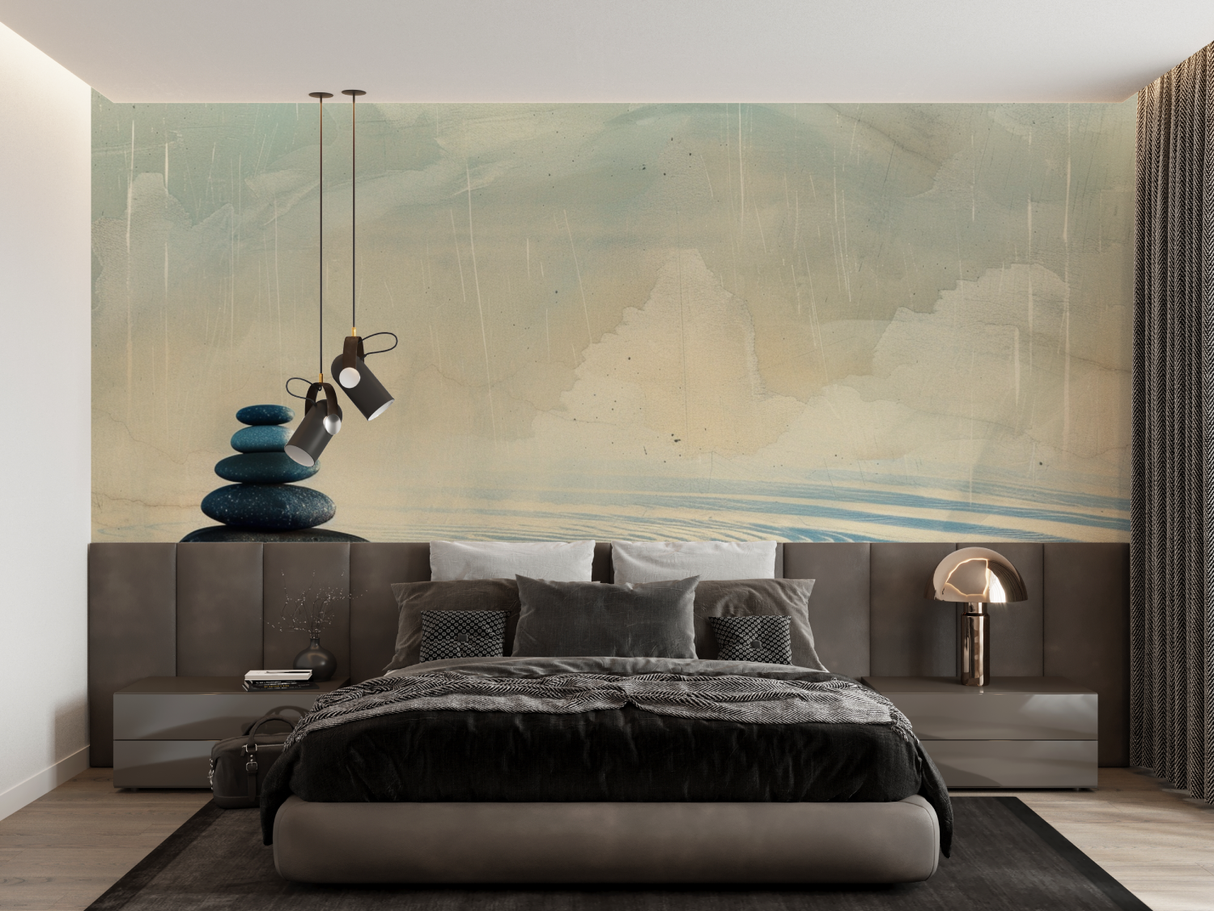 Geometric Mural Wallpaper | Colorful Triangle Pattern