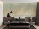 Geometric Mural Wallpaper | Colorful Triangle Pattern