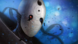 Anime Mural Wallpaper | Mysterious Masked Character Design