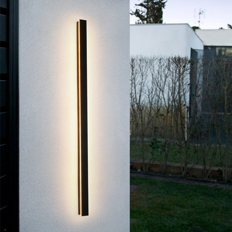 Modern LED Wall Light  Black Metal 80cm Linear Design - Product detail 5