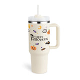 Insulated Travel Mug  Leopard Print Design with Handle  Straw - Product detail 26