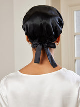 Silk Sleep Cap  Mulberry Silk Hair Protection With Ribbon - Product detail 20