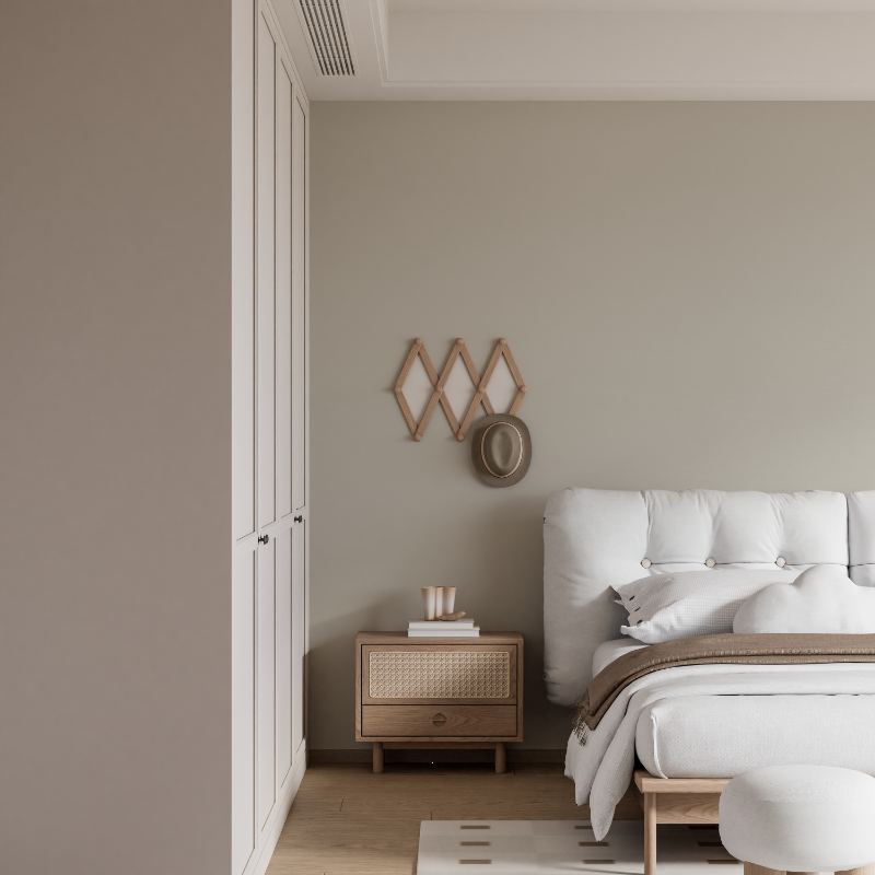 Plain Mural Wallpaper | Minimalist Beige Design