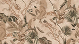 Abstract Mural Wallpaper | Art Deco Terracotta Splash Design
