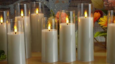 LED Flameless Candles  Remote Control Glass Set of 5 - Product detail 13