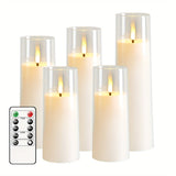 LED Flameless Candles  Remote Control Glass Set of 5 - Product detail 6