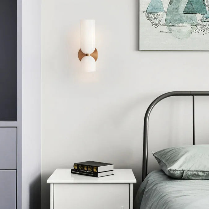 Modern Glass Wall Lamp  Dual Layer Smoked Design - Product detail 9