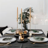 Modern Candle Holders Set  Brass-Finish Iron Stands - Product detail 5