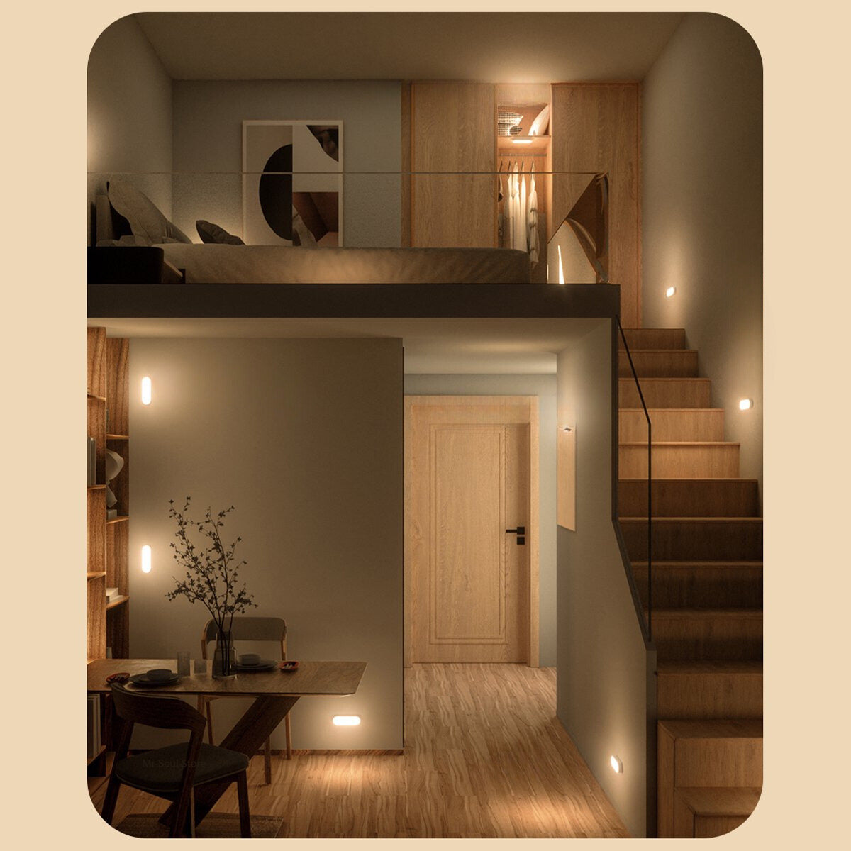 Motion Sensor Wall Light  Wireless USB Rechargeable LED - Product detail 5