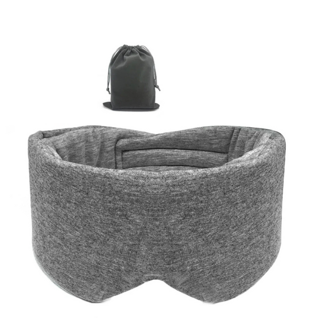 Cotton Silk Sleep Mask  Ergonomic Light Blocking Design - Product showcase