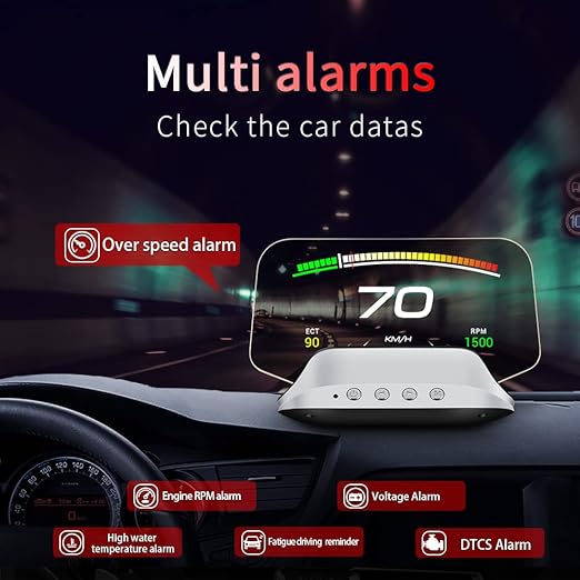 Smart Car HUD Display  GPS Navigation Projector With Speed Monitor - Product detail 5