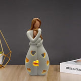 Love Heart Table Lamp  Ceramic Mother Child Design - Product detail 7