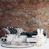 Brick Mural Wallpaper | Industrial Style Red Pattern