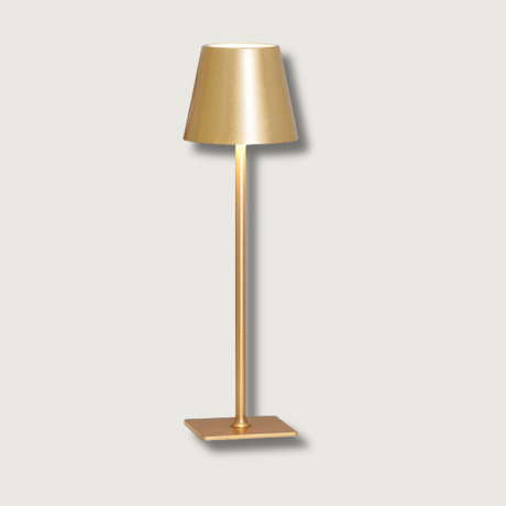 Modern LED Table Lamp  Gold Metal Touch Control Rechargeable - Product showcase