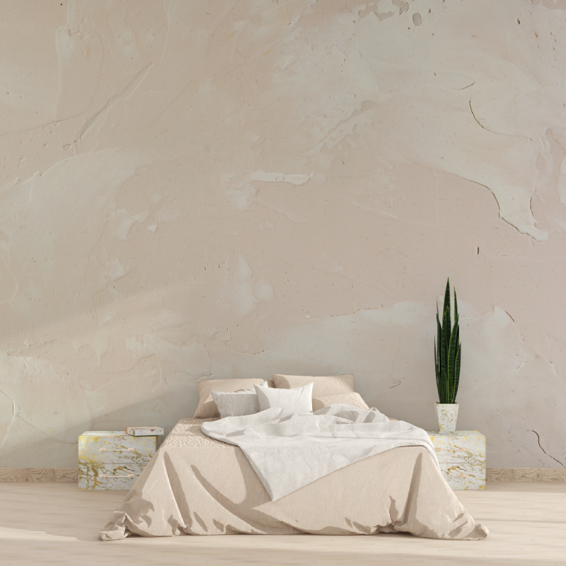 Concrete Mural Wallpaper | Modern Beige Texture Design