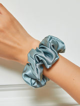 Silk Hair Scrunchie  Premium Mulberry Silk Navy - Product detail 25