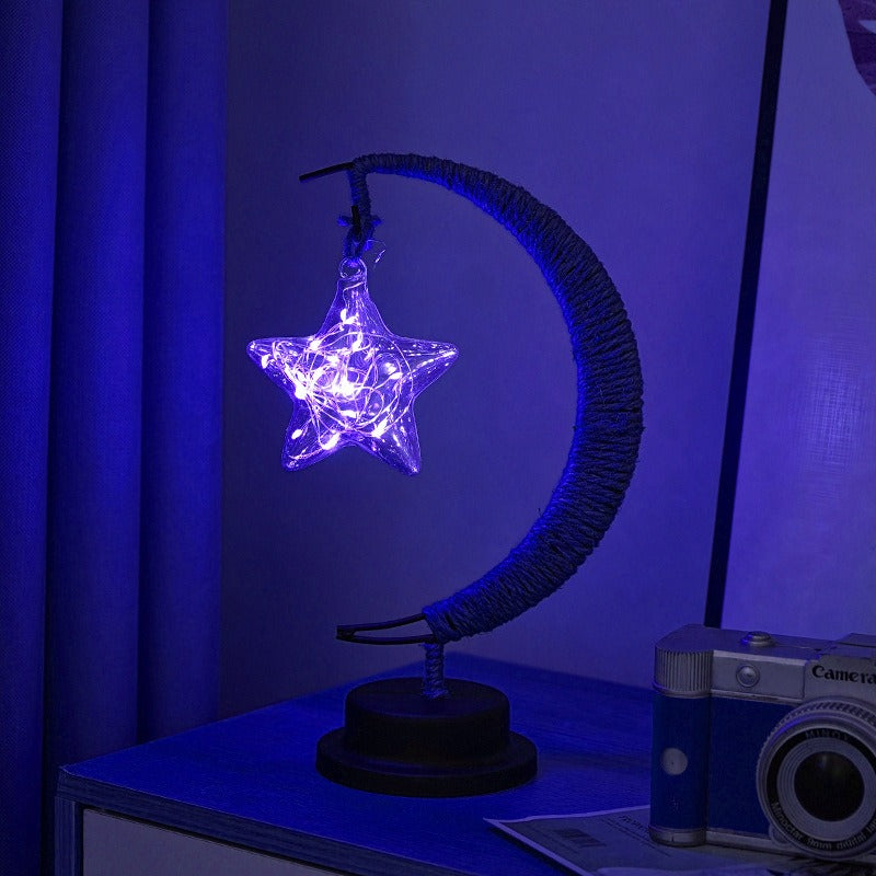 Moon Table Lamp  Glass Globe LED String Light - Product detail 11