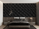 3D Mural Wallpaper | Black Snake Skin Pattern