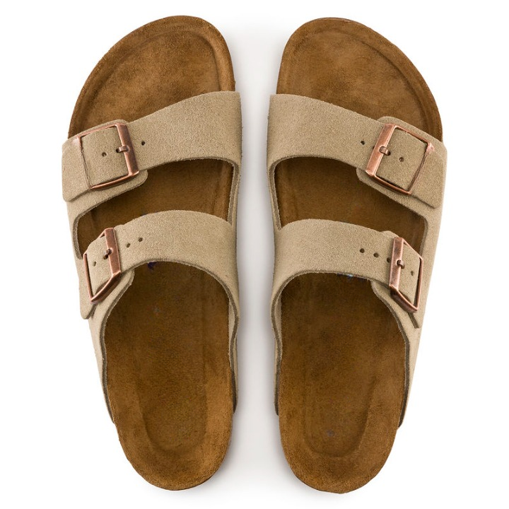 Orthopedic Suede Sandals  Dual Buckle Comfort Design - Product example