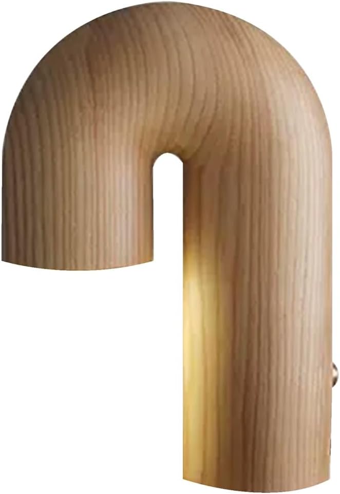 Minimalist Table Lamp  Natural Wood Arch Design - Product detail 12
