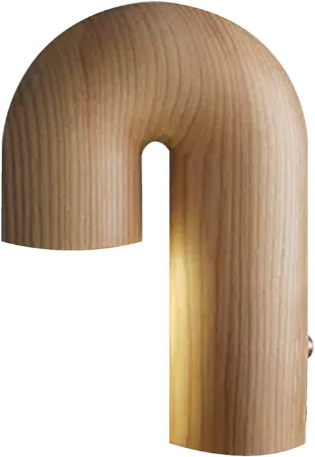 Minimalist Table Lamp  Natural Wood Arch Design - Product detail 12