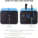 Universal Travel Adapter  4 USB Ports With Type-C Global Charging - Product detail 5