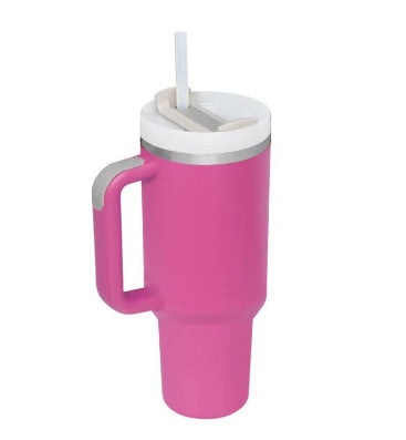Insulated Travel Mug  Leopard Print Design with Handle  Straw - Product detail 37